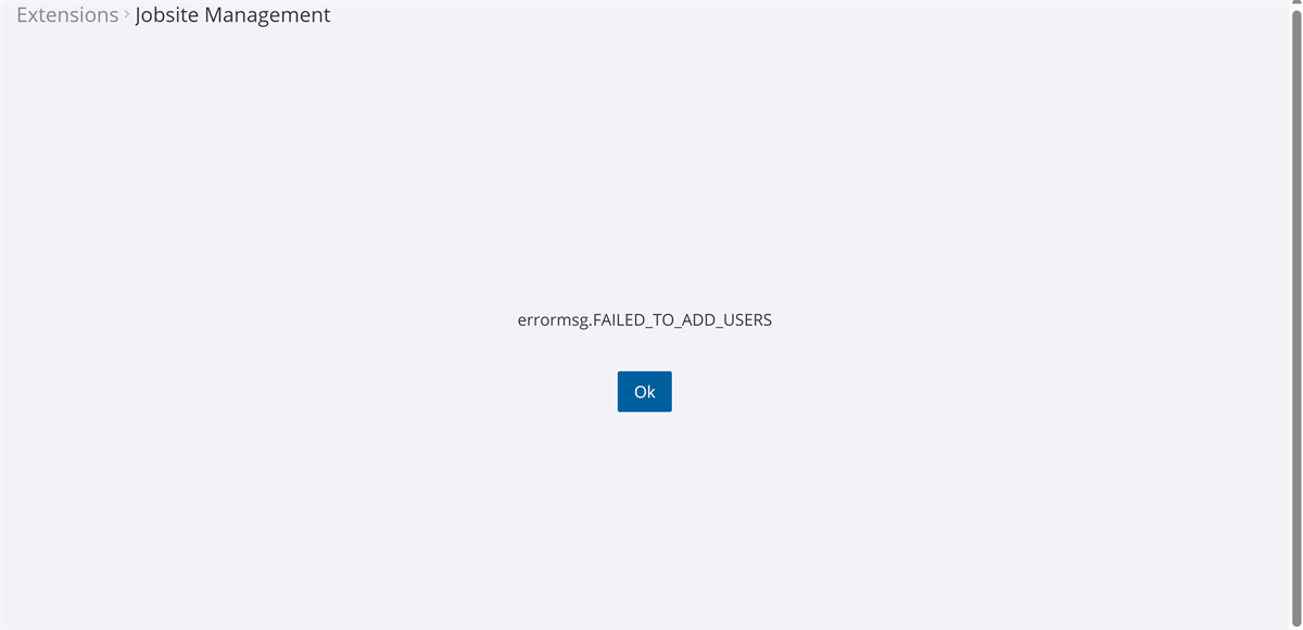 User Added Failure